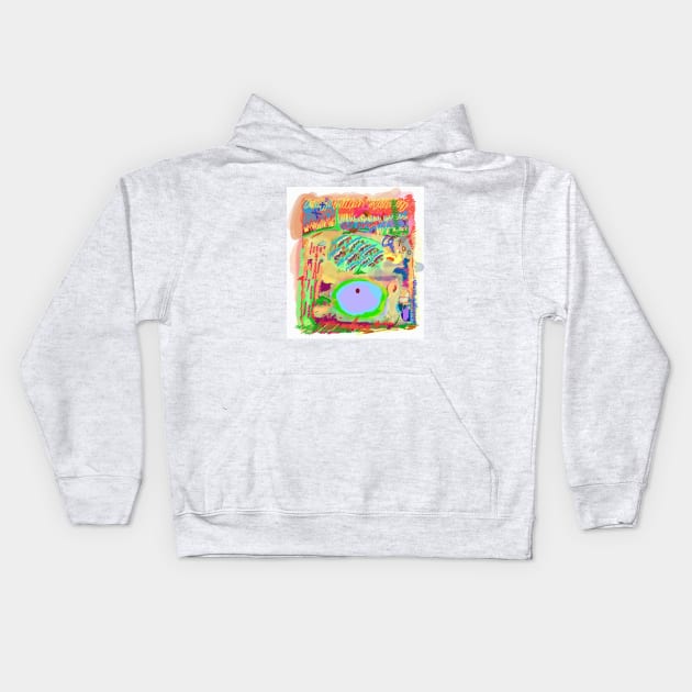 Colourful Swamp Kids Hoodie by Kitty et Hana